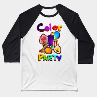 Color Party Baseball T-Shirt